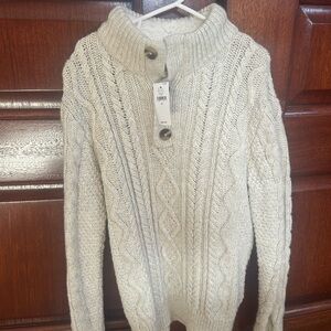 GAP Kids Cream Cable Knit Sweater